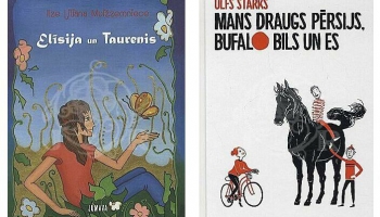 Grāmatas "Elīsija un taurenis" un "Mans draugs Pērsijs, Bufalo Bils un es"