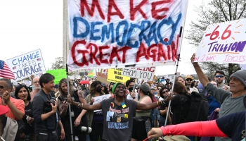 Protesti pret Trampa īstenoto politiku. Aizsardzība – Amerikas solījumi un Eiropas ieceres